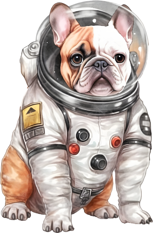 French Bulldog Dog Wearing Spacesuit